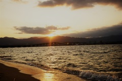 琵琶湖大橋夕景