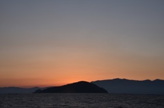 神無月沖島夕景３