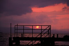 沸騰する夕空