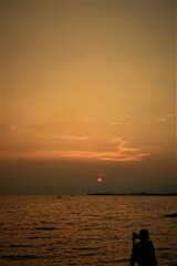 ７月最後の夕景