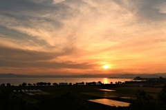 梅雨入り前の夕景