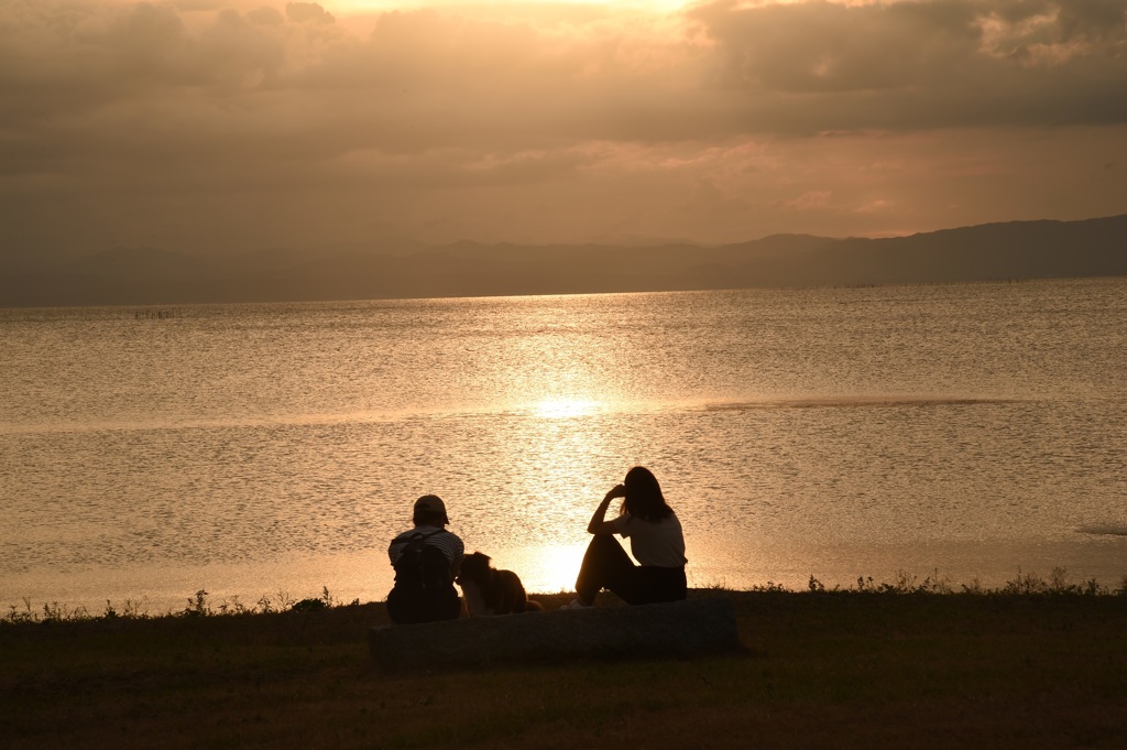 浪漫チックな夕景