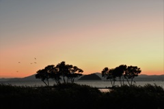 神無月湖北夕景