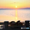 夕陽とご馳走