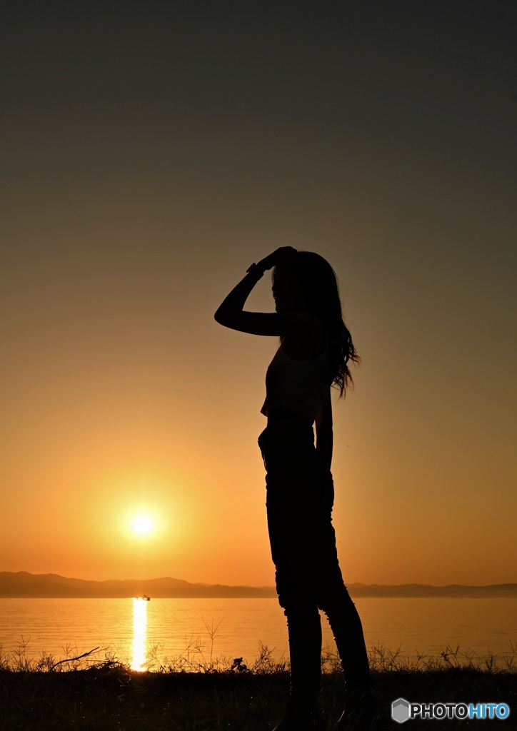 美しき夕陽・・