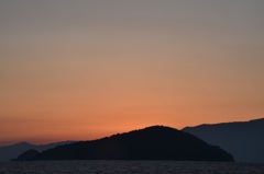 神無月沖島夕景４