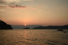 葉月沖島夕景2