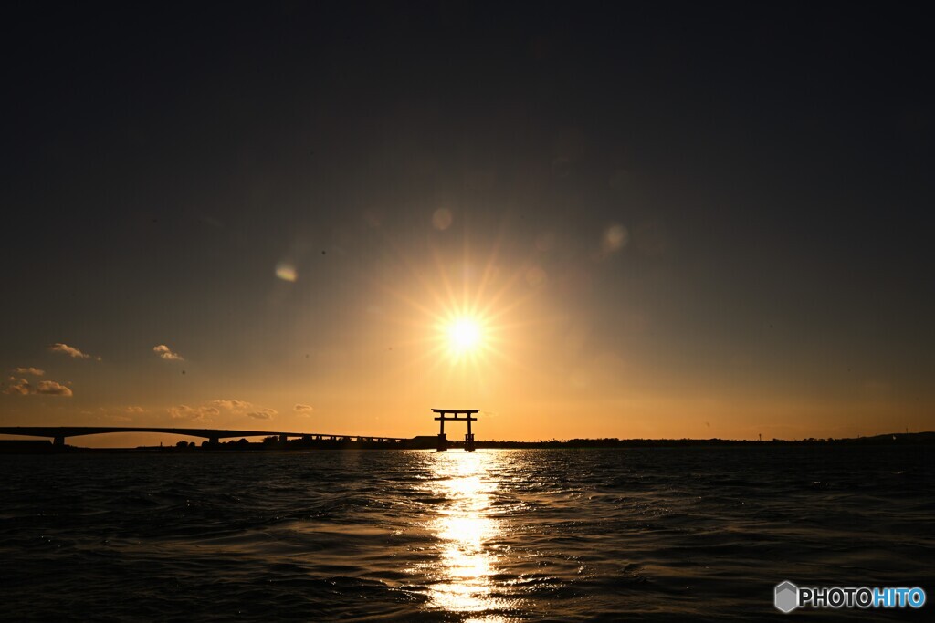 弁天島夕景
