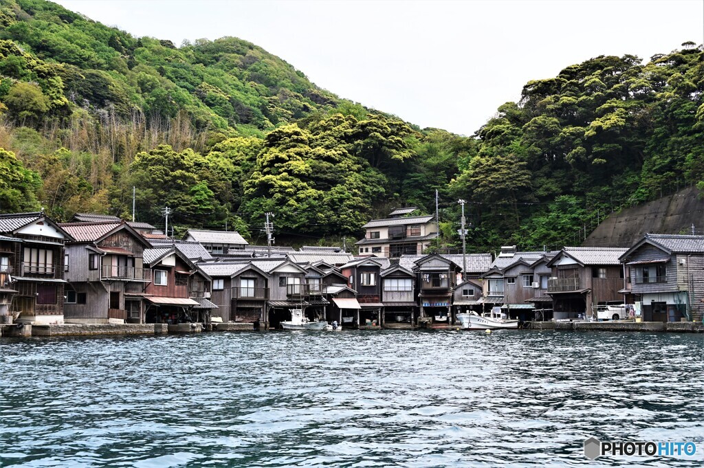 舟屋群　遠景