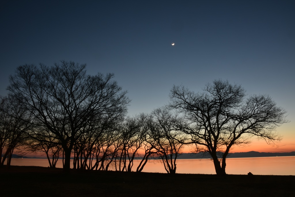 如月長浜夕景Ⅰ-2