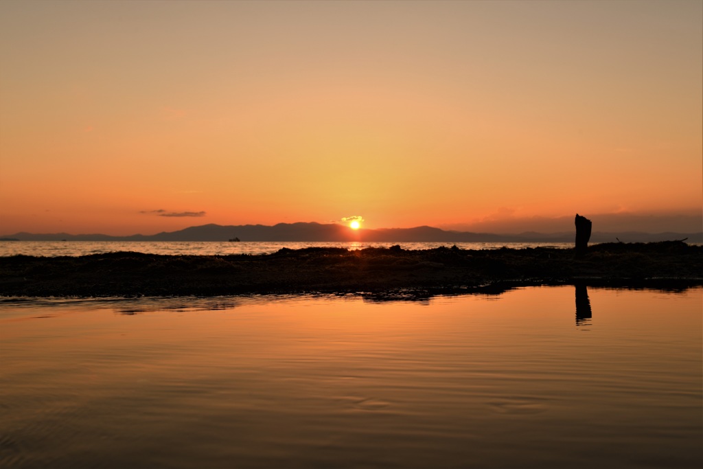 孤独な夕景