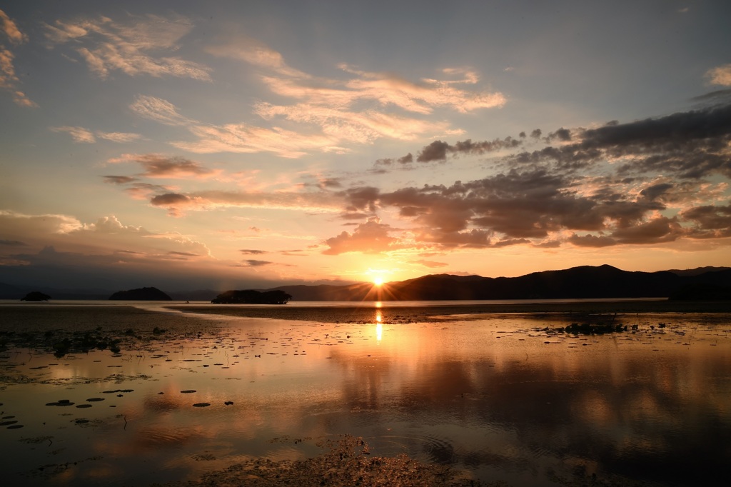 葉月湖北夕景2
