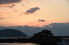沖島夕景３