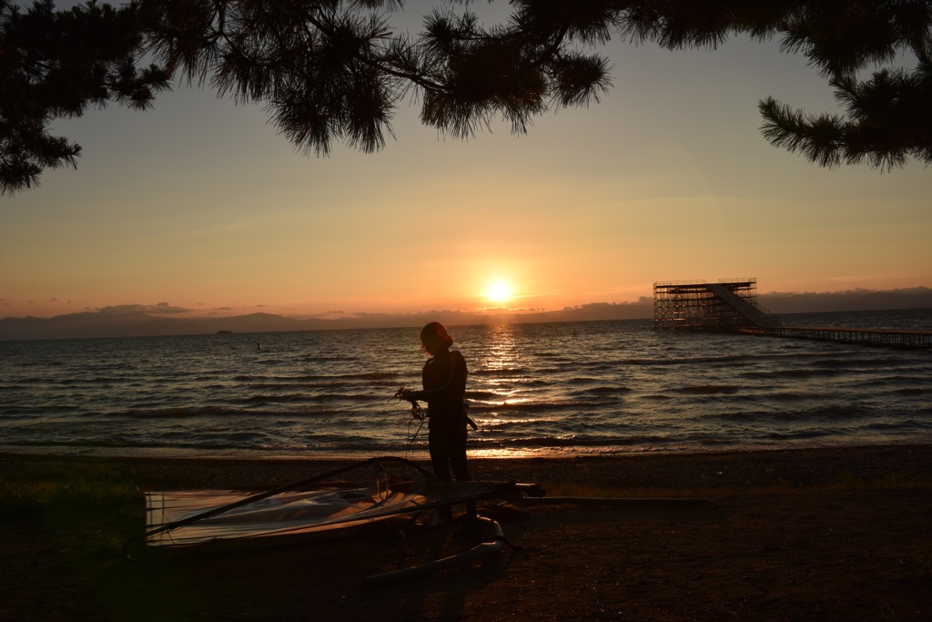 夕陽からおつかれさん