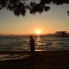 夕陽からおつかれさん