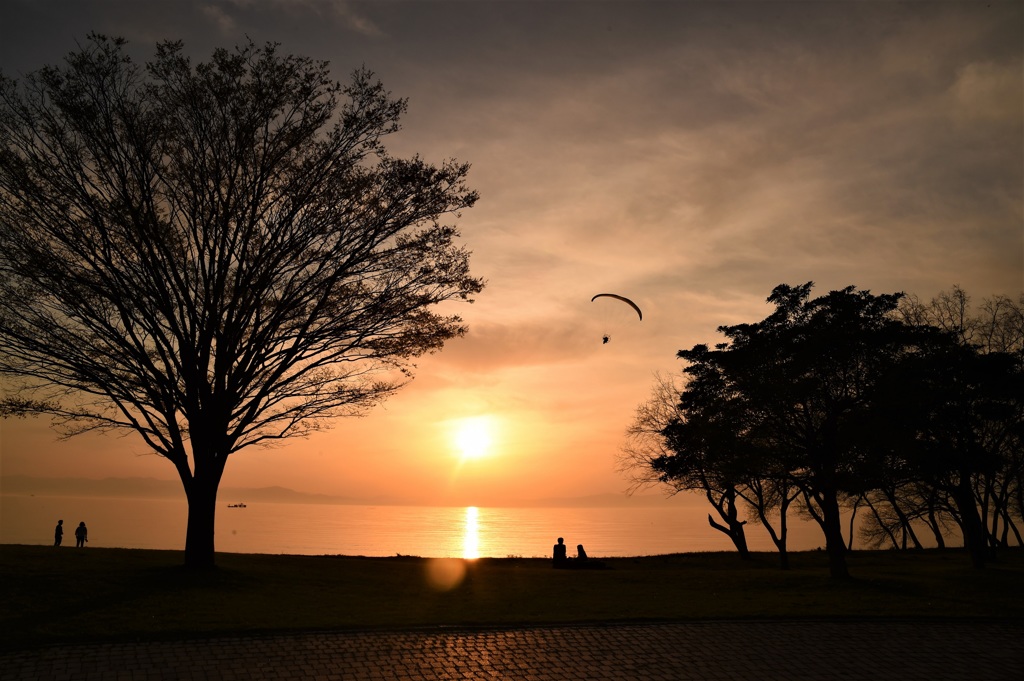 時が止まった夕景