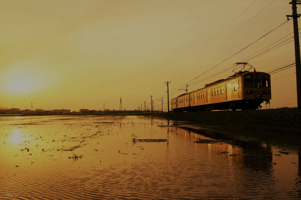 夕照電車-2