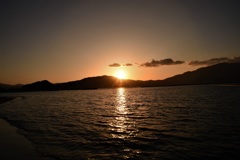 敦賀湾夕景