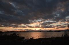 睦月湖北夕景1