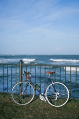 海と自転車2