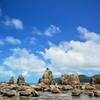 夏雲が流れる
