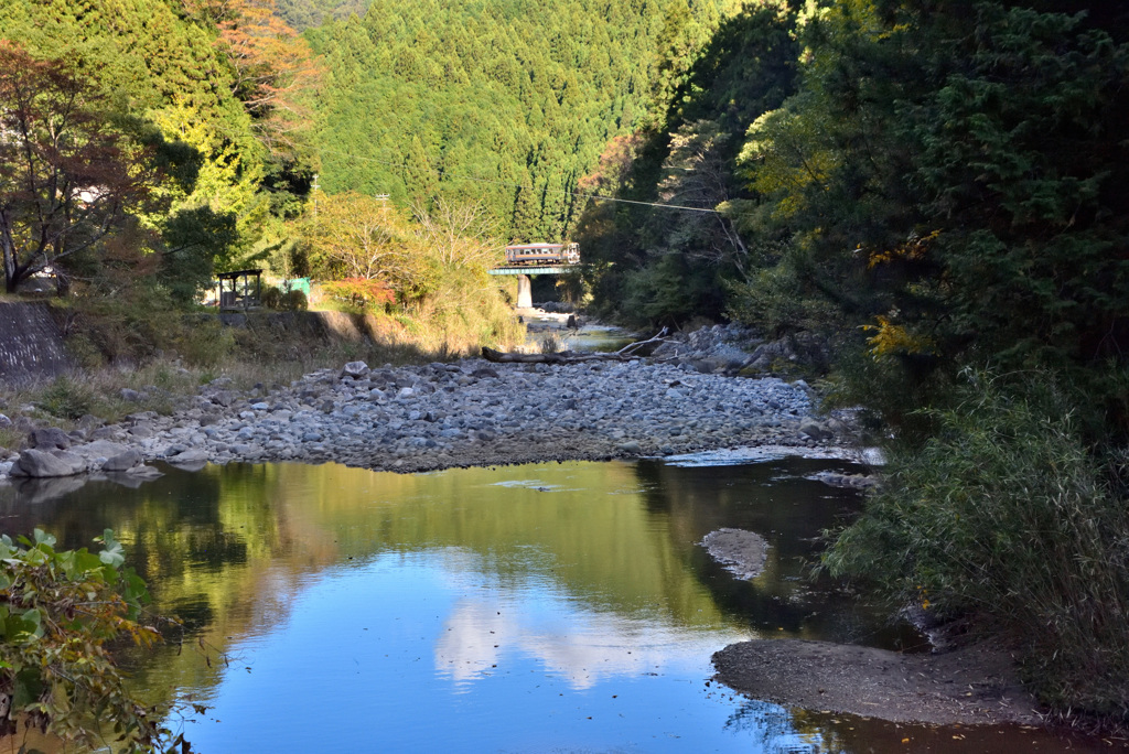 青空の上を走る