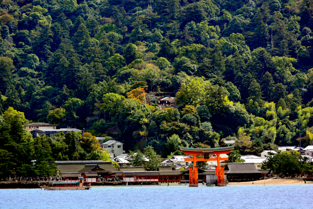 宮島上陸