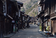 奈良井宿の町筋