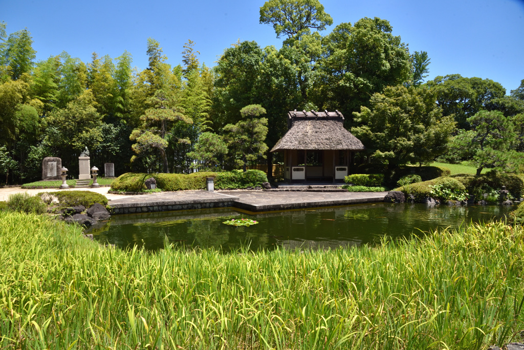 東屋のある風景