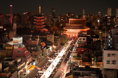浅草寺　夜景