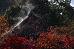 秋立ち上る