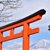 鳥居と富士山