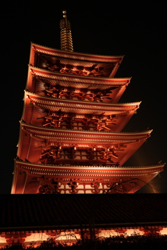 浅草寺　五重塔