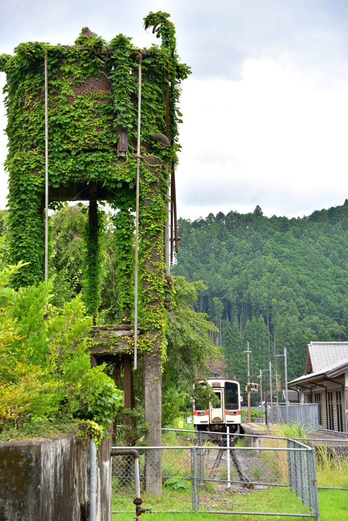 給水塔のある駅