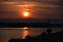 夕暮れ