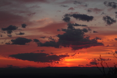 釧路郡釧路町からの夕焼け