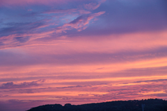 自宅からの夕焼け。