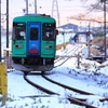 冬の樽見鉄道