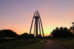 夕暮れの１３８タワー