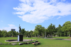 梅雨明け間近の大垣公園