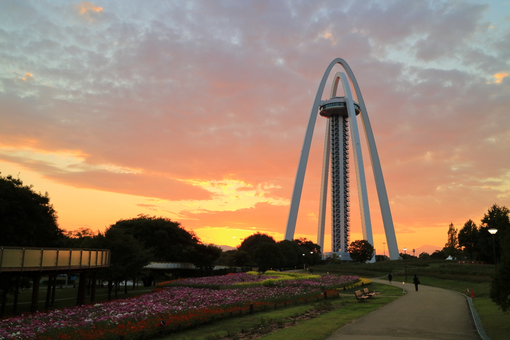 夕焼け１３８タワー