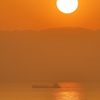 夕暮れ航行