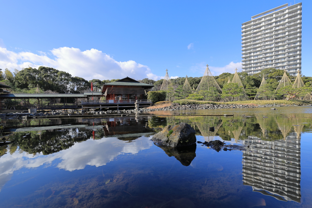 新春の空気は最高＜白鳥庭園＞