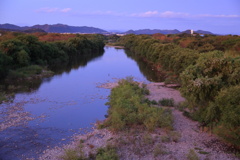 夕暮れ時の南派川