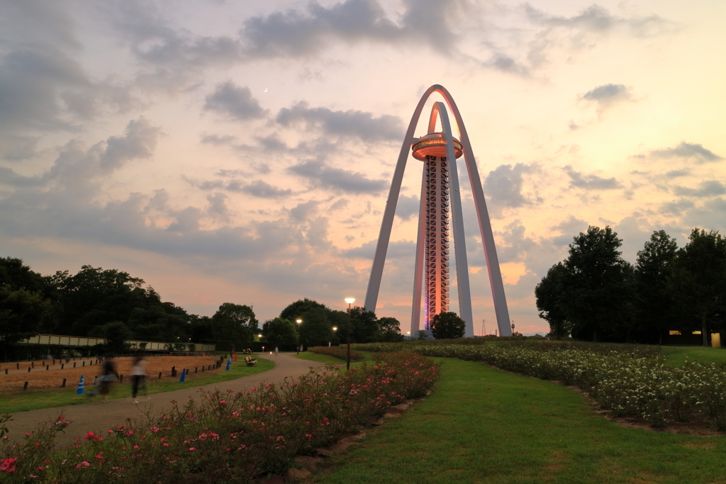 夕暮れ公園