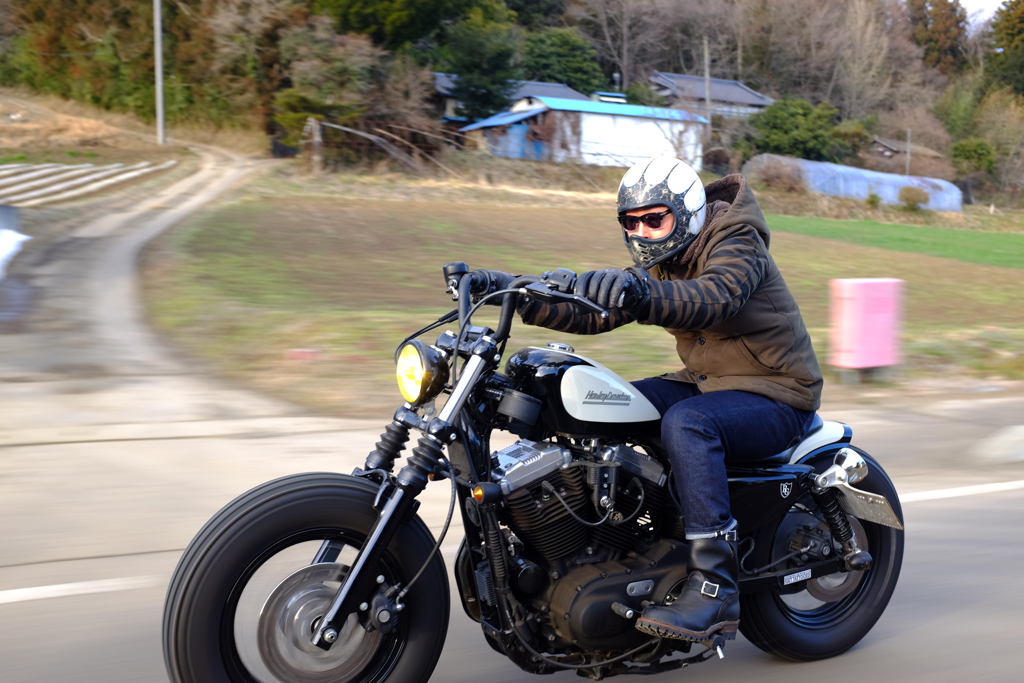 冬のモーターサイクル。