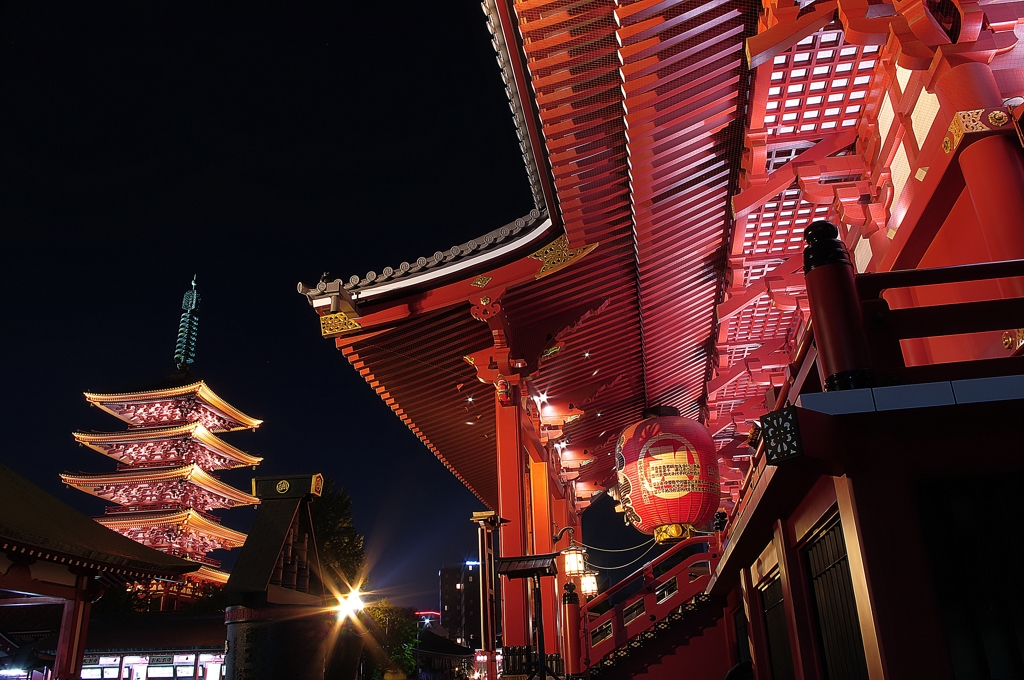 浅草寺22時
