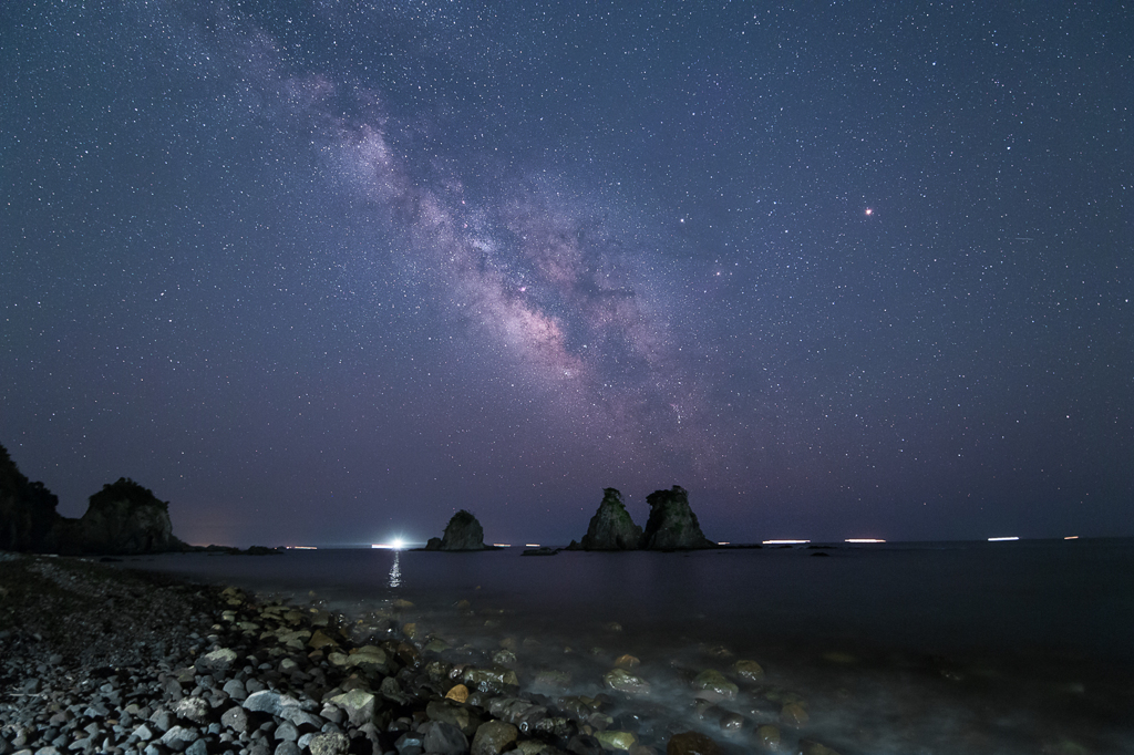 逢ガ浜の星空