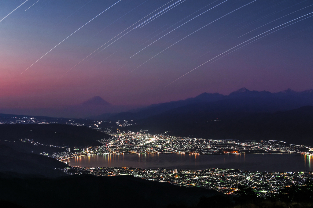 高ボッチの夜明け