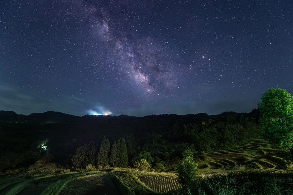 千枚田の星空